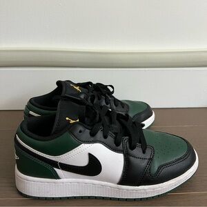 Black and Green Air Jordans